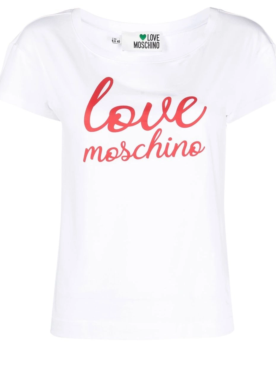 Women Moschino T-shirt Love short-sleeve logo-print 0403